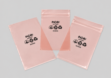 ECO ESD LDPE Permanent + Beutel, 30% PCR-Anteil, Open 100x150mm, VPE 100 Stück
