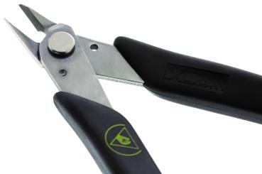 Preview: LXAS Micro-Shear® Seitenschneider mit poliertem Kopf u. ESD gerechten Griffen