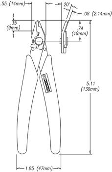 Preview: 170-IIF Micro-Shear® Seitenschneider / Flush Cutter mit Drahthalter/Drahtklemme
