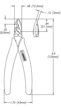 Preview: 9100F Micro-Shear® Premium Seitenschneider / Bündigschneider mit ovalem Kopf und Drahthalter/Drahtklemme