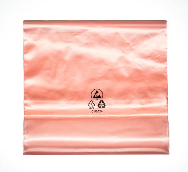 ECO ESD LDPE Permanent Beutel, Zip 102x152mm, VPE 100 Stück