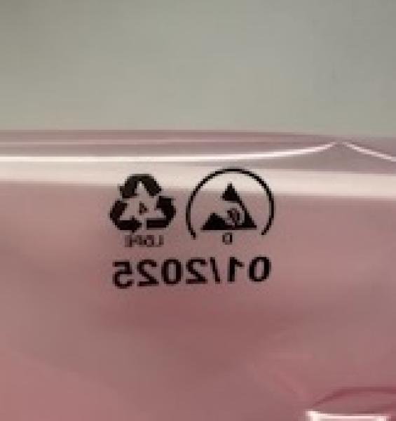 ESD LDPE Permanent Plus Seitenfaltenbeutel, 400mm + 300mm (2F/150mm) x 500mm, Stärke 50µ, VPE 50 Stück