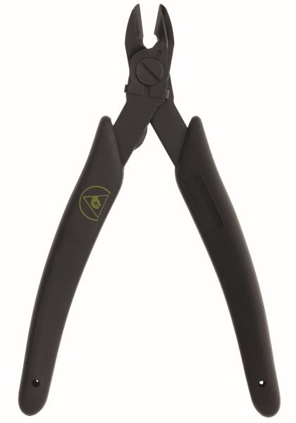 9100ASF Micro-Shear® Premium Seitenschneider / Bündigschneider mit ovalem Kopf, Drahthalter/Drahtklemme u. ESD gerechten Griffen