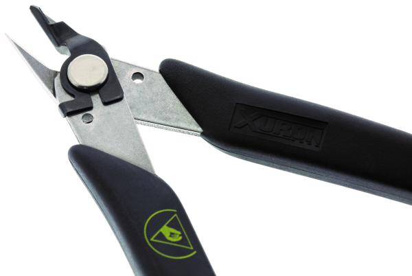 LXASF Micro-Shear® Seitenschneider mit poliertem Kopf, Drahthalter/Drahtklemme u. ESD gerechten Griffen