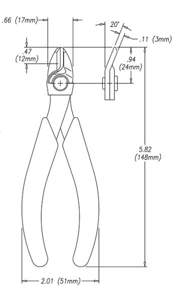 2175F Maxi-Shear™ Seitenschneider / Flush Cutter mit Drahthalter/Drahtklemme