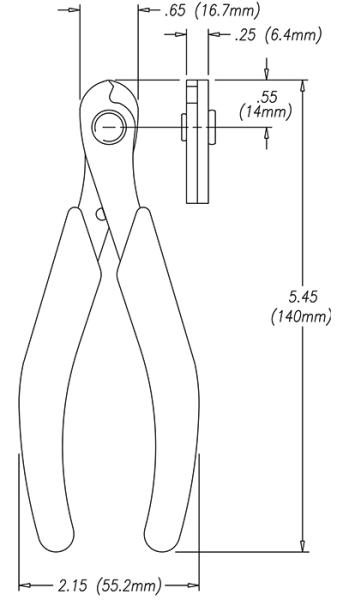 2193 Spezialschneider/Spezialzange für harten Draht, Federdraht u. Musikdraht