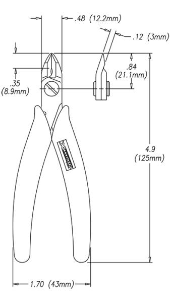 9100 Micro-Shear® Premium Seitenschneider / Bündigschneider mit ovalem Kopf
